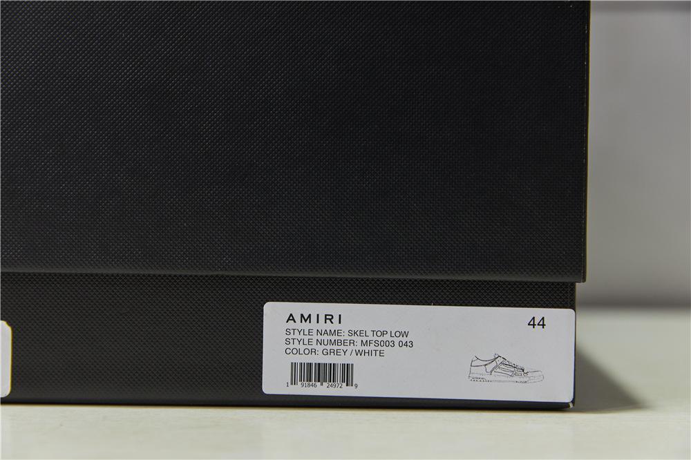 Pk God Amiri Men''s Skel LOW Sneakers GREY retail materials ready to ship